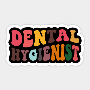 Dental Hygienist - Dentist Retro Dental Hygienists Sticker